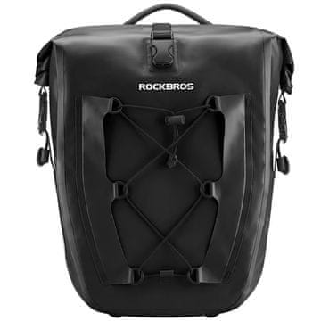 ROCKBROS Vodootporna torba za prtljažnik bicikla, podesiva, 25-32L, crna