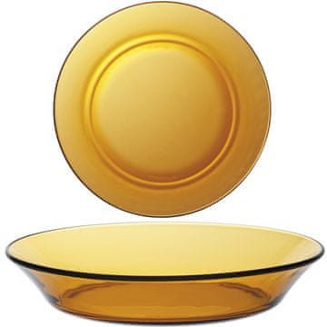 Duralex LYS AMBER duboki tanjur narančaste boje 195 x 35 mm - set od 6 komada