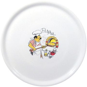 Duralex Tradicionalni porculanski tanjur za pizzu, bijeli, promjer 31 cm - set od 6 komada