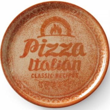 Duralex Kolekcija recepata Tanjur za pizzu od cigleno crvenog porculana, promjera 33 cm - set od 6 komada