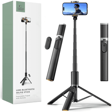 Tech-protect TECH-PROTECT L08S Bluetooth samostojeći štap za selfie sa stativom, crni