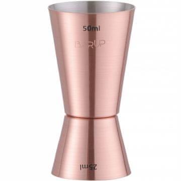 Bar Up JIGGER DVOSTRANA BARNERSKA MJERNA BOCA ZA ALKOHOLNA PIĆA 25/50 ML BAKRA