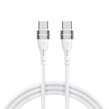 WOZINSKY Izdržljiv fleksibilni kabel USB-C - USB-C PD 65W 2m bijeli