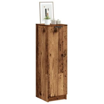 Vidaxl Ormarić za cipele Antikno drvo 29,5x35x100,5 cm