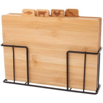 Vilde SET OD 4 BAMBUSOVE KUHINJSKE DASKE U POSTOLJU 259004