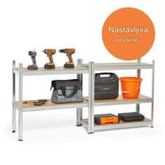 VonHaus 5-etažni pocinčani stalak, 1,8 m (3500226)