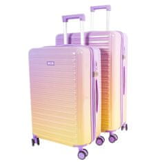 Aga Travel Set putnih kofera MR4673 Žuta/Ljubičasta