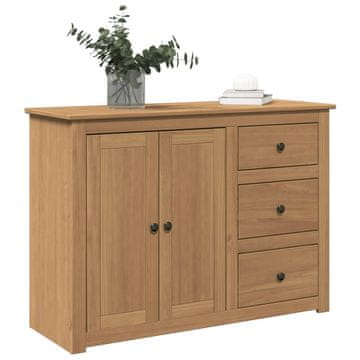 Vidaxl Panama Ormarić s ladicama 112x40x80 cm Masivni borov drvo