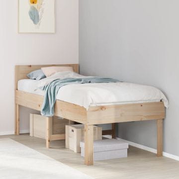 Vidaxl Okvir kreveta bez madraca 90x190 cm Masivno borovo drvo