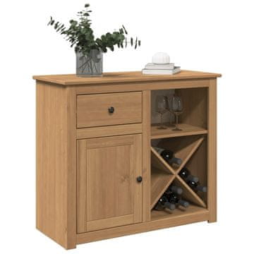 Vidaxl Panama ormarić s ladicom 93x40x80 cm masivni borov drvo