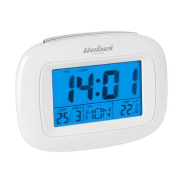 Rebel TOOLS Osvijetljeni LCD multifunkcionalni sat i budilica