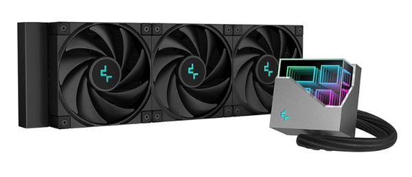  DeepCool LT720 AIO Liquid Cooler komplet za tekočinsko hlajenje, 360 mm, RGB, črn