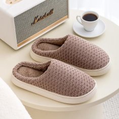 VIVVA® Zimski i topli protuklizni papuče za kuću (Smeđa, 36/37) | COZYSTEPS
