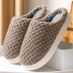 VIVVA® Zimski i topli protuklizni papuče za kuću (Smeđa, 36/37) | COZYSTEPS