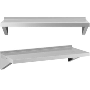 Royal Catering Zidna kuhinjska polica od čelika do 80 kg 100 x 40 cm