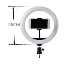MG Selfie Ring Fill svjetlosni prsten 10'' + stativ 1.8m, crno