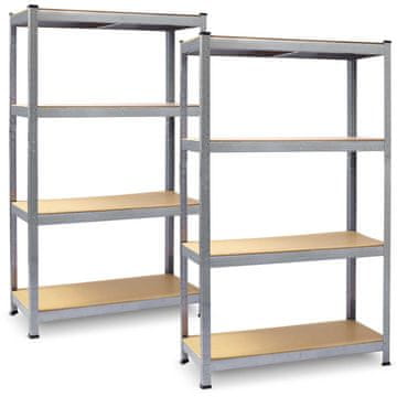 Plonos Metalni stalci za pohranu, set od 2 komada 150 x 75 x 30 cm PL-700