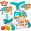 Ricokids Edukativni stolić za potiskivanje 3u1 RK-810 bijelo-plavi