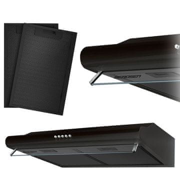 Berdsen Kuhinjska napa za ispod ormarića - 60 cm apsorber BE-10-A crna