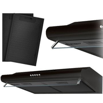 Berdsen Kuhinjska napa za ispod ormarića - 50 cm BE-10-A crna