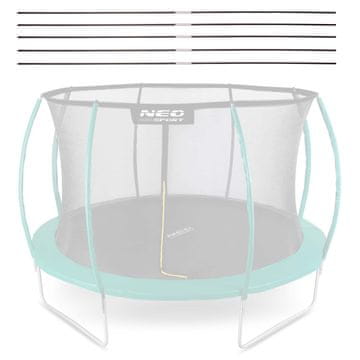 Neo-Sport Mreža za trampolin, prsten tipa C, 312 cm, 10 stopa,