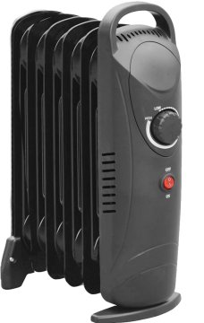 Volteno uljni radijator s 5 rebara 250W 500W crni