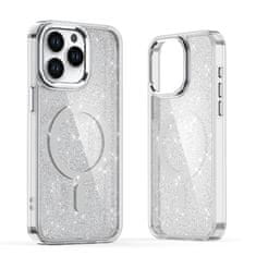 MG Glitter MagSafe maska za iPhone 16, bijela