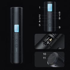 GOTEL Baterija 4500mah prijenosni LCD kompresor LED 10BAR USB