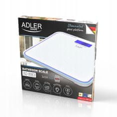 Adler LED osobno elektroničko osvijetljeno LCD staklo do 180 kg