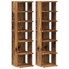 Vidaxl Ormarići za cipele 2 kom 28 x 27 x 102 cm konstruirano drvo