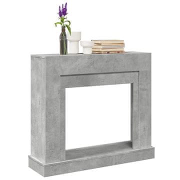Vidaxl Kaminski okvir od betona i sive boje 100x30x87,5 cm
