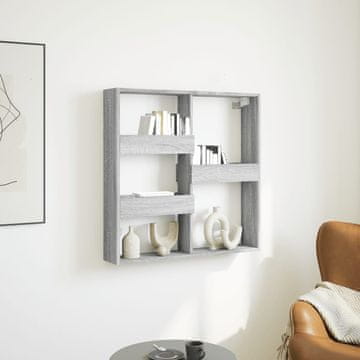 Vidaxl Zidni ormarić, sivi hrast sonoma, 80x15x80 cm