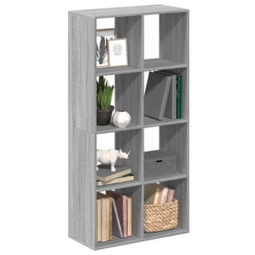 Vidaxl Polica, siva boja hrasta Sonoma, 69,5 x 29 x 137,5 cm