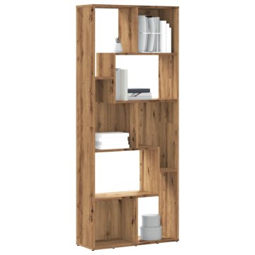 Vidaxl Polica, Artisan hrast, 67x24x161 cm, materijal na bazi drva