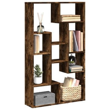 Vidaxl Biblioteka dimljena hrastovina 72x20x120 cm