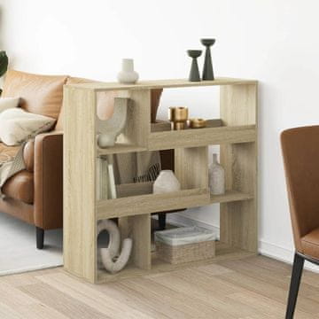 Vidaxl Polica/Pregrada, Sonoma hrast, 100x33x94,5 cm