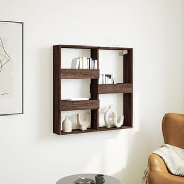 Vidaxl Zidni ormarić smeđi hrast 80x15x80 cm