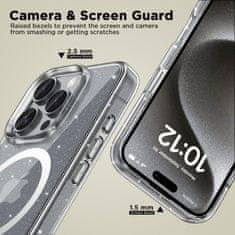 Tech-protect Flexair Hybrid MagSafe maska za iPhone 16 Pro Max, glitter
