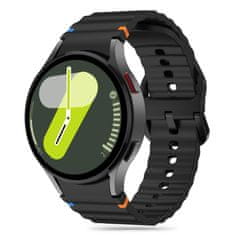 Tech-protect Silicone Sport remen za Samsung Galaxy Watch 4 / 5 / 5 Pro / 6 / 7 / FE, black