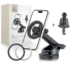 Tech-protect N56 MagSafe Dash Vent držač mobitela za auto, crno