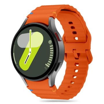 Tech-protect Silicone Sport remen za Samsung Galaxy Watch 4 / 5 / 5 Pro / 6 / 7 / FE, orange