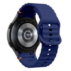 Tech-protect Silicone Sport remen za Samsung Galaxy Watch 4 / 5 / 5 Pro / 6 / 7 / FE, navy blue