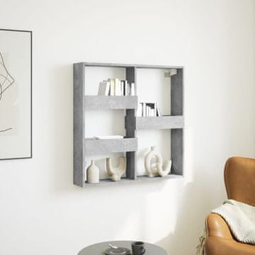 Vidaxl Zidni ormarić betonsko-sivi 80x15x80 cm