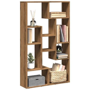 Vidaxl Polica za knjige, Artisan hrast, 72x20x120 cm