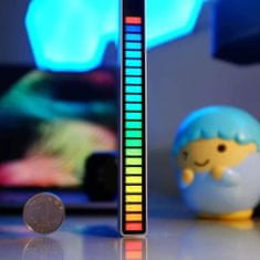 HOME & MARKER® Ritmična LED lampa, svjetlo sinkronizirano s glazbom, prijenosno za zabave | BEATGLOW