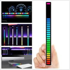 HOME & MARKER® Ritmična LED lampa, svjetlo sinkronizirano s glazbom, prijenosno za zabave | BEATGLOW