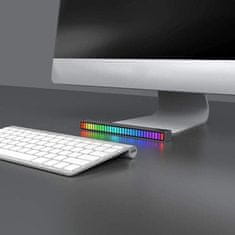 HOME & MARKER® Ritmična LED lampa, svjetlo sinkronizirano s glazbom, prijenosno za zabave | BEATGLOW