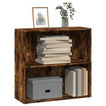 Vidaxl Biblioteka dimljena hrastovina 80x30x77 cm