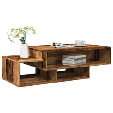 Vidaxl Klub stolić, antikno drvo, 105x55x32 cm