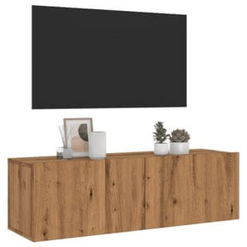 Vidaxl Zidni TV ormarić, Artisan hrast, 100x30x30 cm
